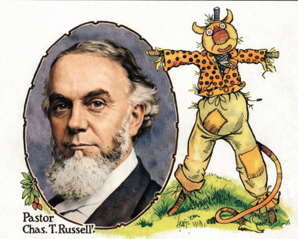 Pastor Russell with Scarecrow